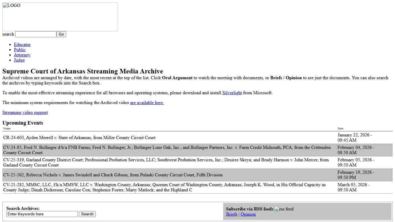 Latest Supreme Court Opinions